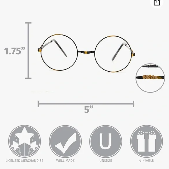 VINTAGE 2001 - LIKE NEW! Elope #7224 Harry Potter Eyeglasses - Warner Bros, TM - Picture 13 of 15